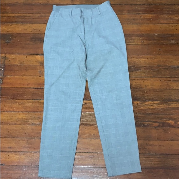 Uniqlo Pants - Uniqlo Grey Plaid Pants S